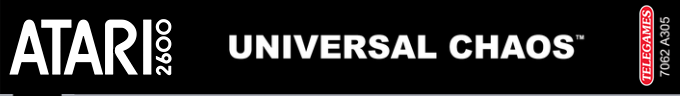 Universal Chaos logo for Atari 2600